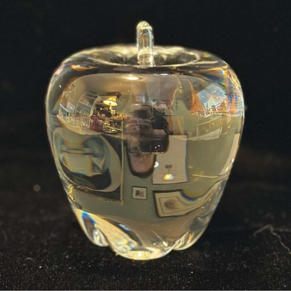 Steuben Crystal Iconic Apple